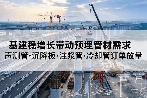 武都基建稳增长带动预埋监测管材需求，声测管、沉降板、注浆管订单持续放量