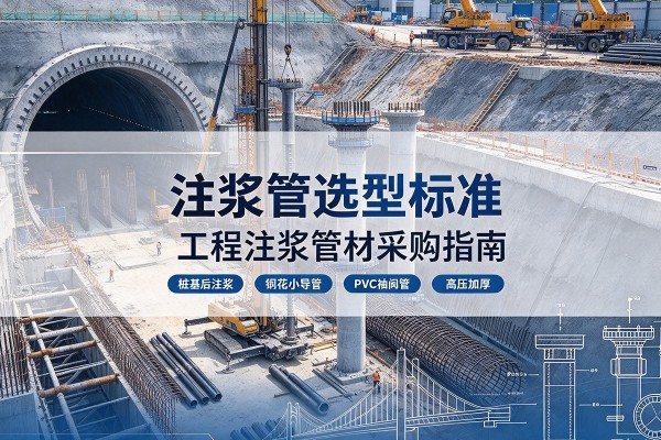 武都注浆管选型标准
