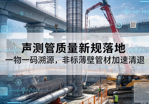武都声测管质量新规落地，一物一码溯源，非标薄壁管材加速清退