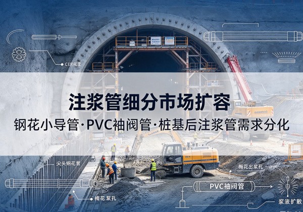 武都注浆管细分市场扩容，隧道钢花小导管、PVC 袖阀管、桩基后注浆管需求分化